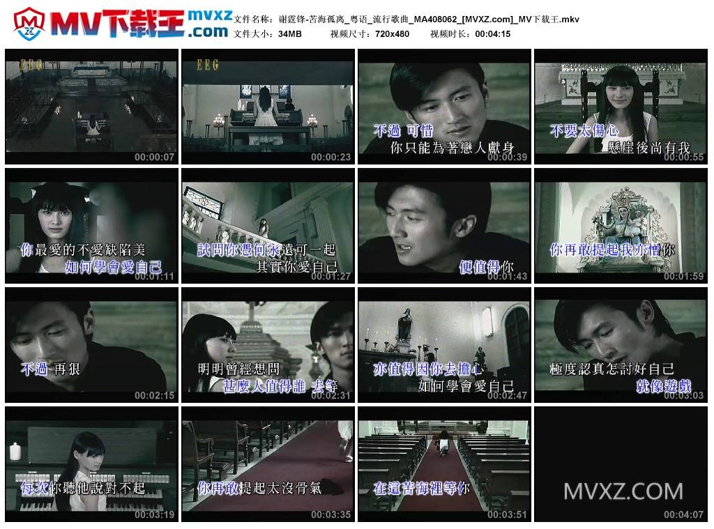 谢霆锋-苦海孤离_粤语_流行歌曲_MA408062